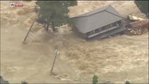 House Washed Away In Japan Floods (Curtesy of Sky News)