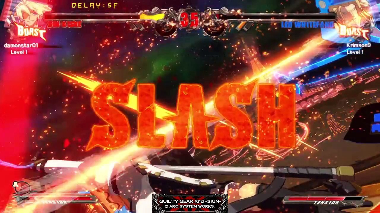 Guilty Gear Xrd -SIGN- me vs nate lobby p2