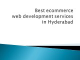 Best ecommerce web development services in Hyderabad