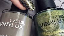 CND™ Vinylux™ and Stamping - Opulent Manicure Nail Art Design