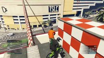 GTA 5 Funny Moments: BMX Rennen, Fallschirmsprung, Sperrung (Deutsch/German)