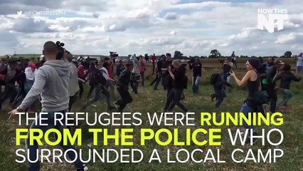 woman journalist Petra was caught on camera kicking and tripping refugees