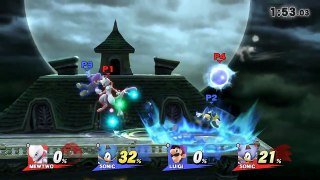Super Smash Bros. Wii U Mewtwo & Sonic vs Sonic & Luigi