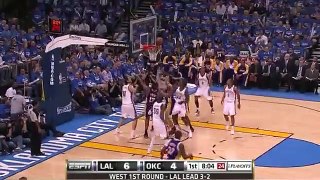 Lakers 95 @ Thunder 94 | Western Conference Quarter Finals Game 6 | Gasol game-winner