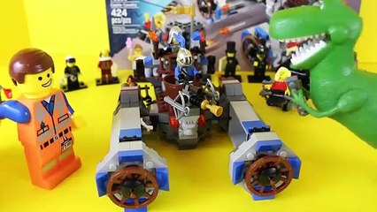 Lego Emmet Castle Cavalry by DisneyCarToys with Toy Story 3 Rex Dinosaur Building Legos
