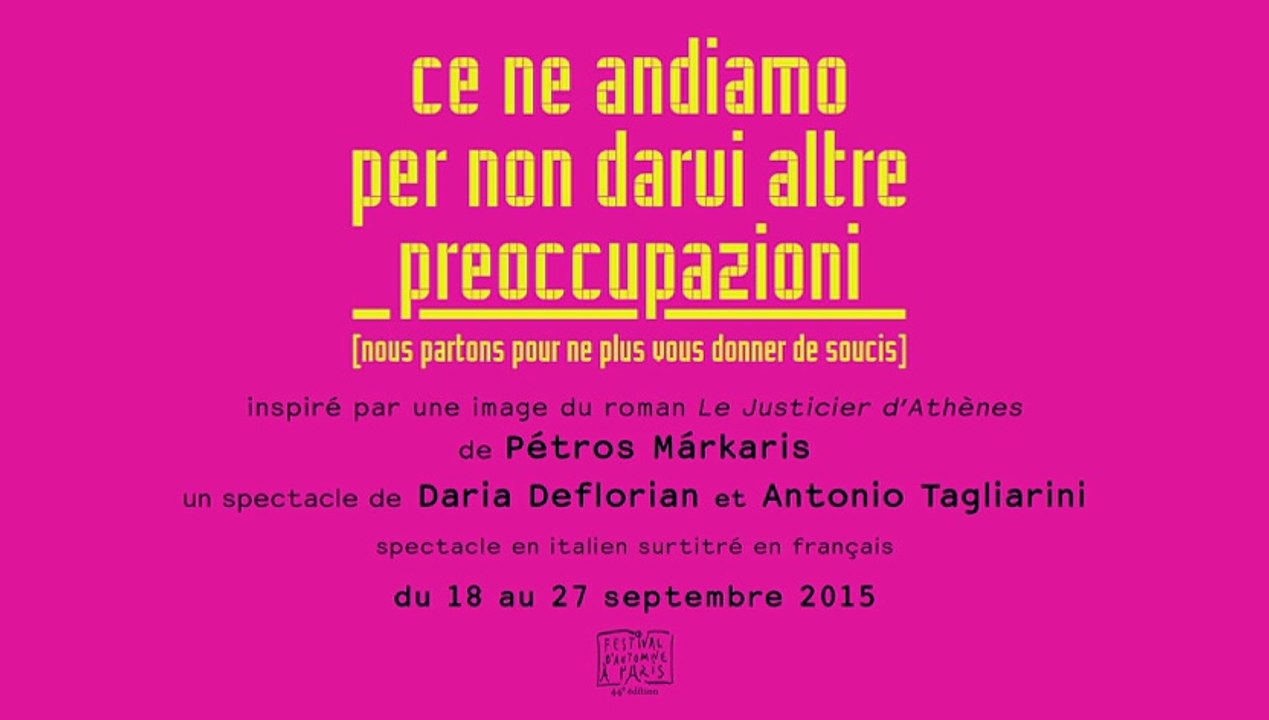 Teaser "Ce ne andiamo per non darvi altre preoccupazioni"
