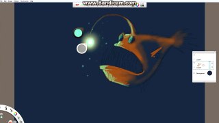 Speed painting anglerfish in Autodesk Sketchbook