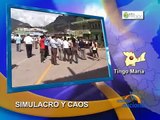 Con desorden se realizó simulacro de sismo de 7 grados en Tingo María