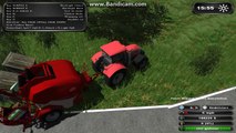 farming simulator 2011 baling in west cast of norway part 2.