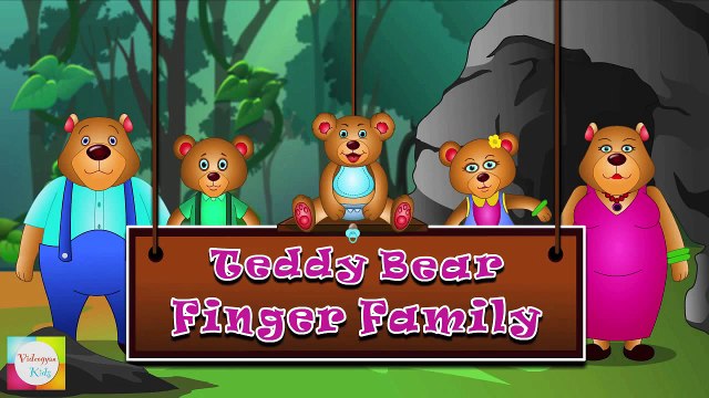 Teddy Bear Finger Family Nursery Rhyme Cartoon Songs For Children