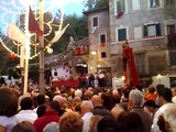 Subiaco - Processione dell'Inchinata - La Madonna incontra e si prostra al Salvatore