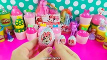 Play doh Kinder Minnie Mouse surprise eggs Peppa pig Frozen MLP Hello Kitty Sofia the first