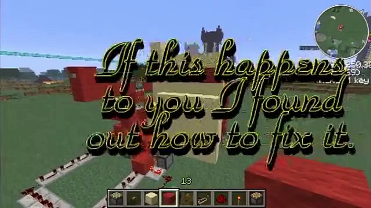 Minecraft - 6x6 Piston Door Fix