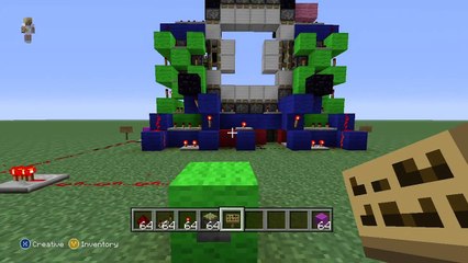 Minecraft xbox 360 4x4 piston door
