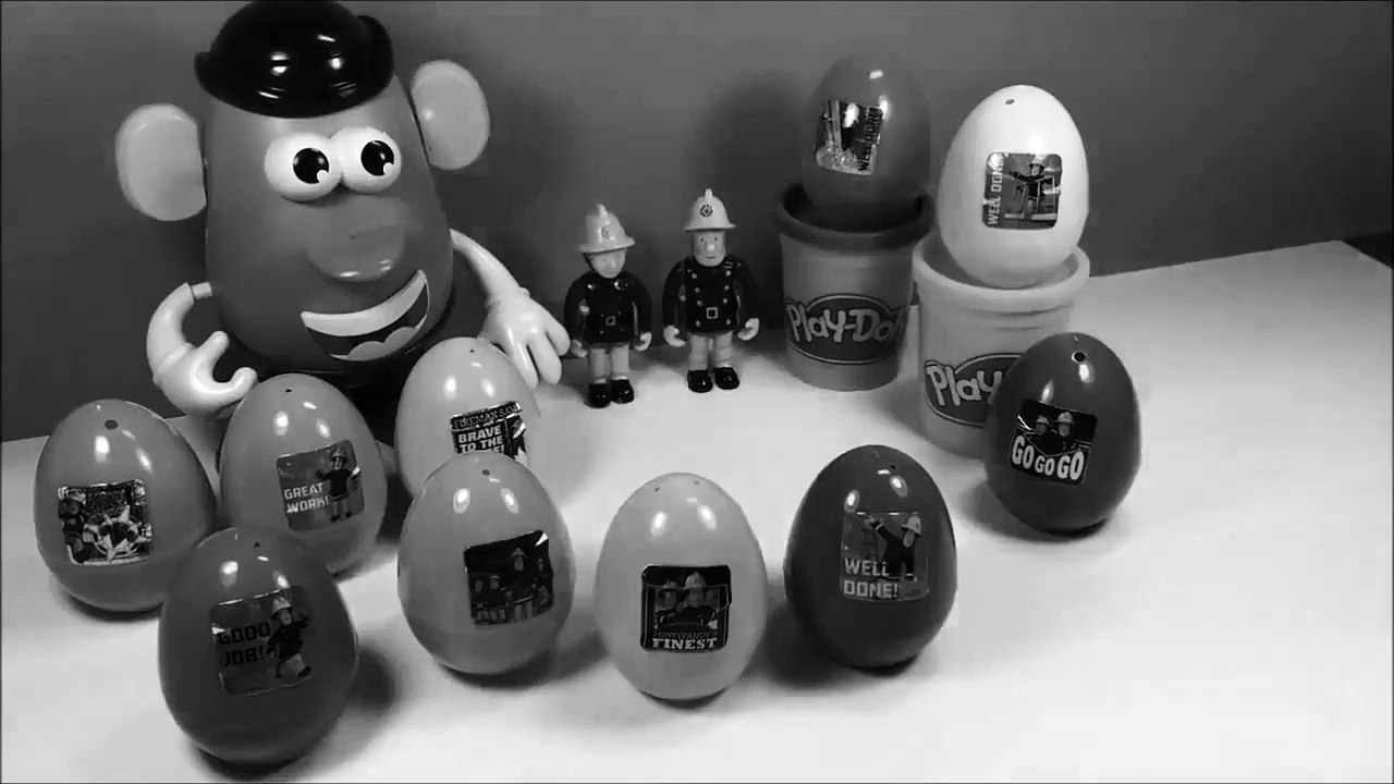 Oeufs surprise surprise eggs jouets Sam le pompier Toy story Disney Mr Potato