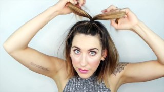 How to tie your hair into knots: TEXTURED UPDO