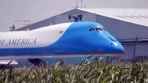 Air Force One Departing Costa Rica with President Obama
