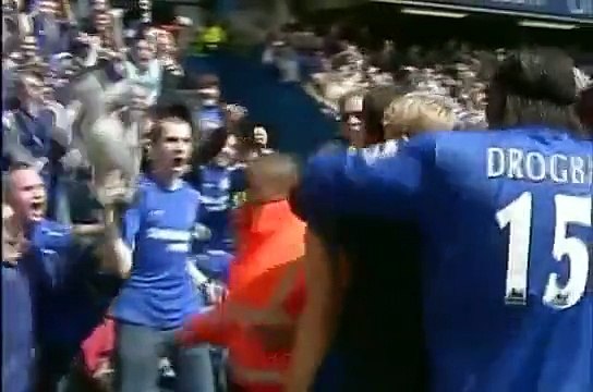 Chelsea vs Man u 3 0 chelsea clinch EPL 2005 2006 joe cole magic