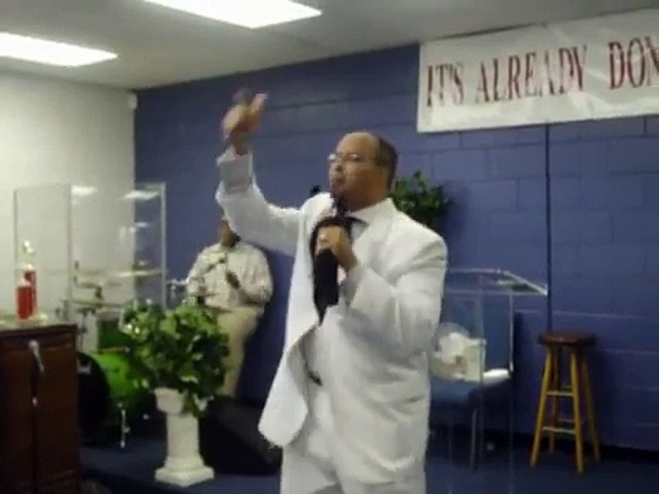 Pastor Michael Green singing Easter Sunday