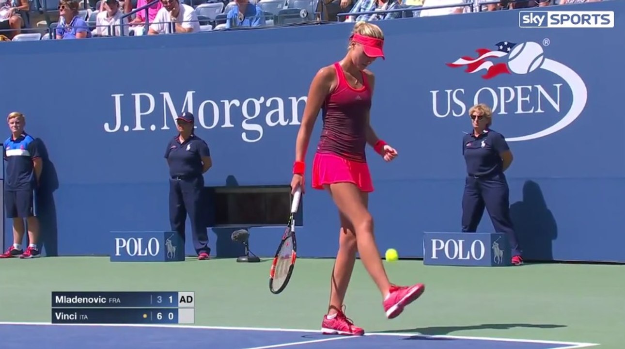 Kristina Mladenovic jongle avec brio pendant son match