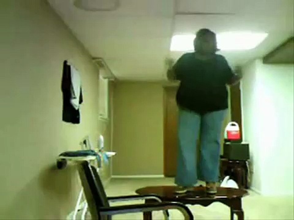 Fat Bitch Collapses a Building!!!