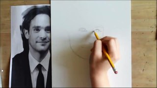 Speed Drawing Matthew Murdock - Daredevil (Charlie Cox)