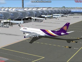 Fsx Airbus a330-300 Thai Airways fly Thailand to South Korea