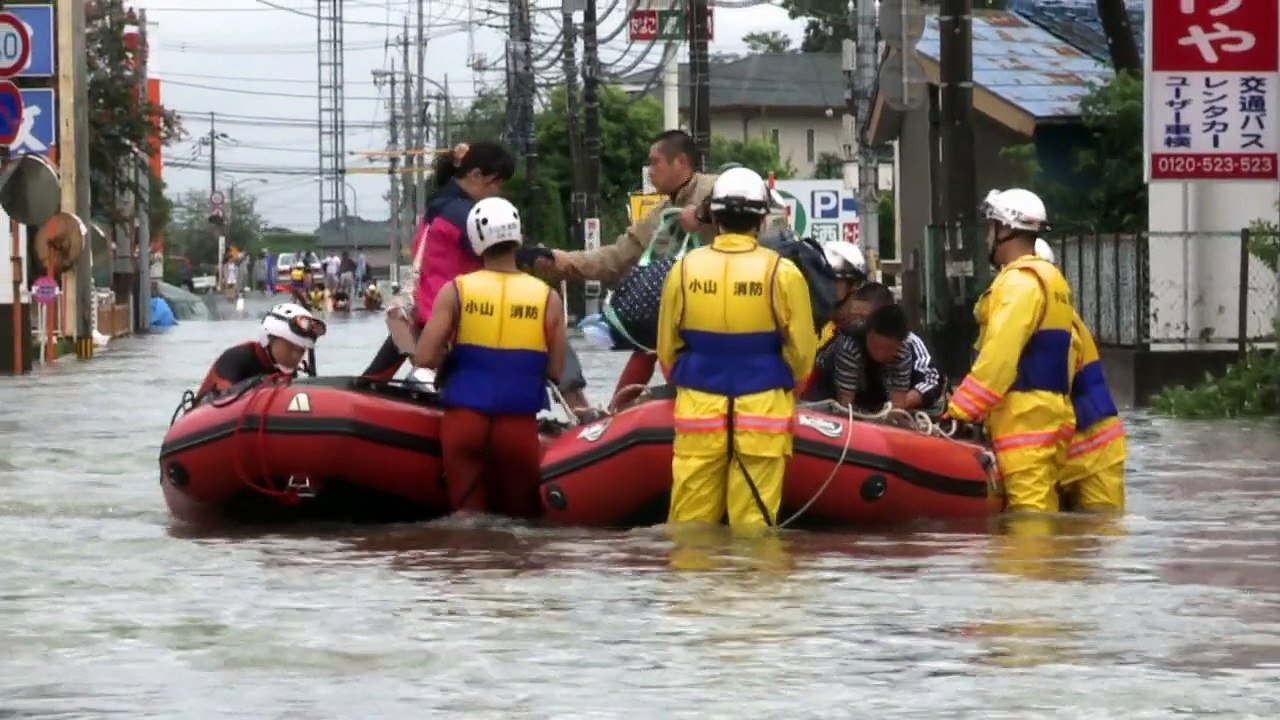 Japon: pluies torrentielles et inondations à Oyama