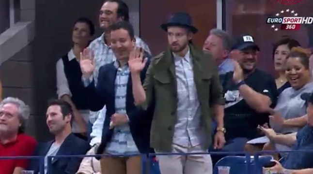 Fallon et Timberlake imitent Beyoncé dans les tribunes de l'US Open