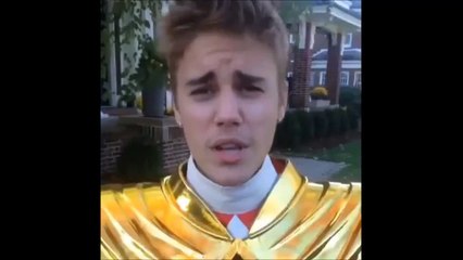 Justin Bieber cosplay  Power Ranger swag