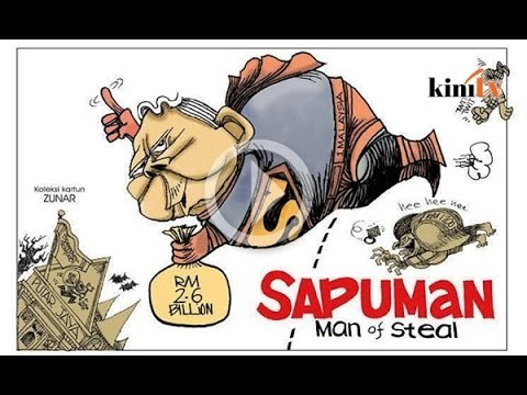 'Sapuman - Man of Steal' sindir ‘derma’ RM2.6b Najib