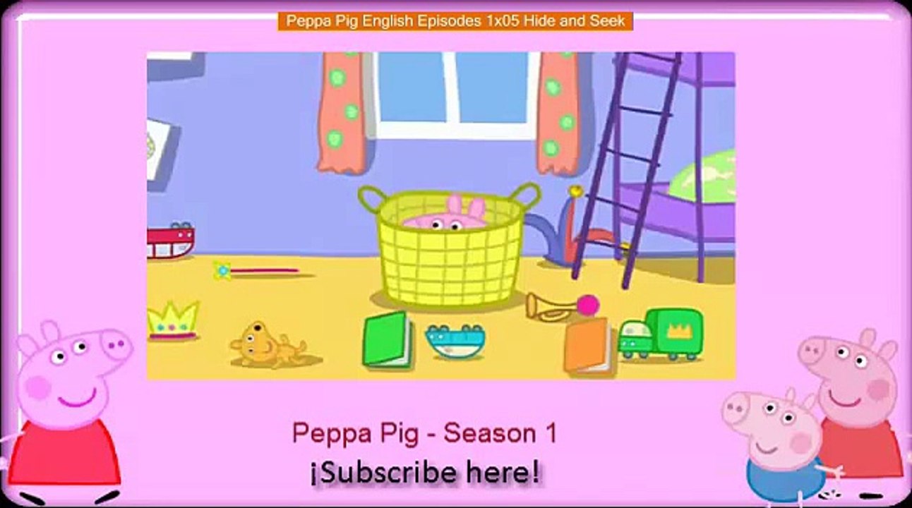 Peppa Pig English Episodes 1x05 Hide and Seek