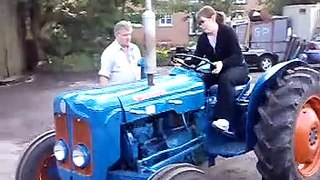 Tractor Girl - First ride on a Fordson Dexta