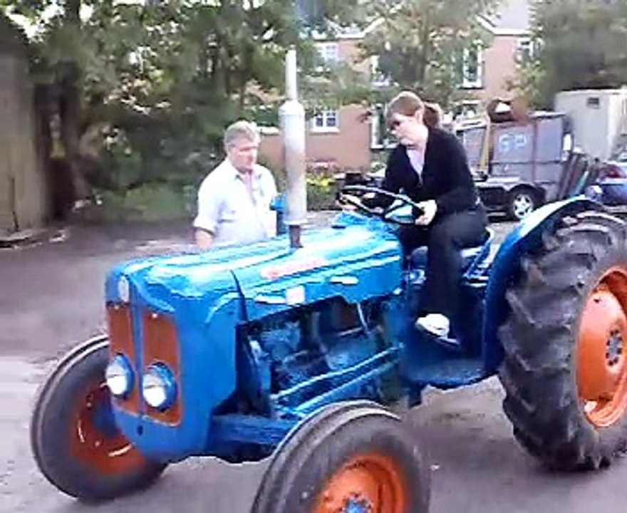 Tractor Girl - First ride on a Fordson Dexta