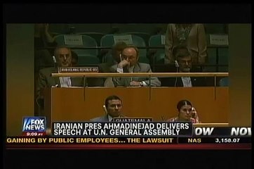 Israel Walks Out on Ahmadinejad at UN - US Stays Put