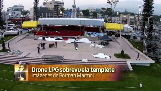 Drone LPG sobrevuela templete en El Salvador del mundo