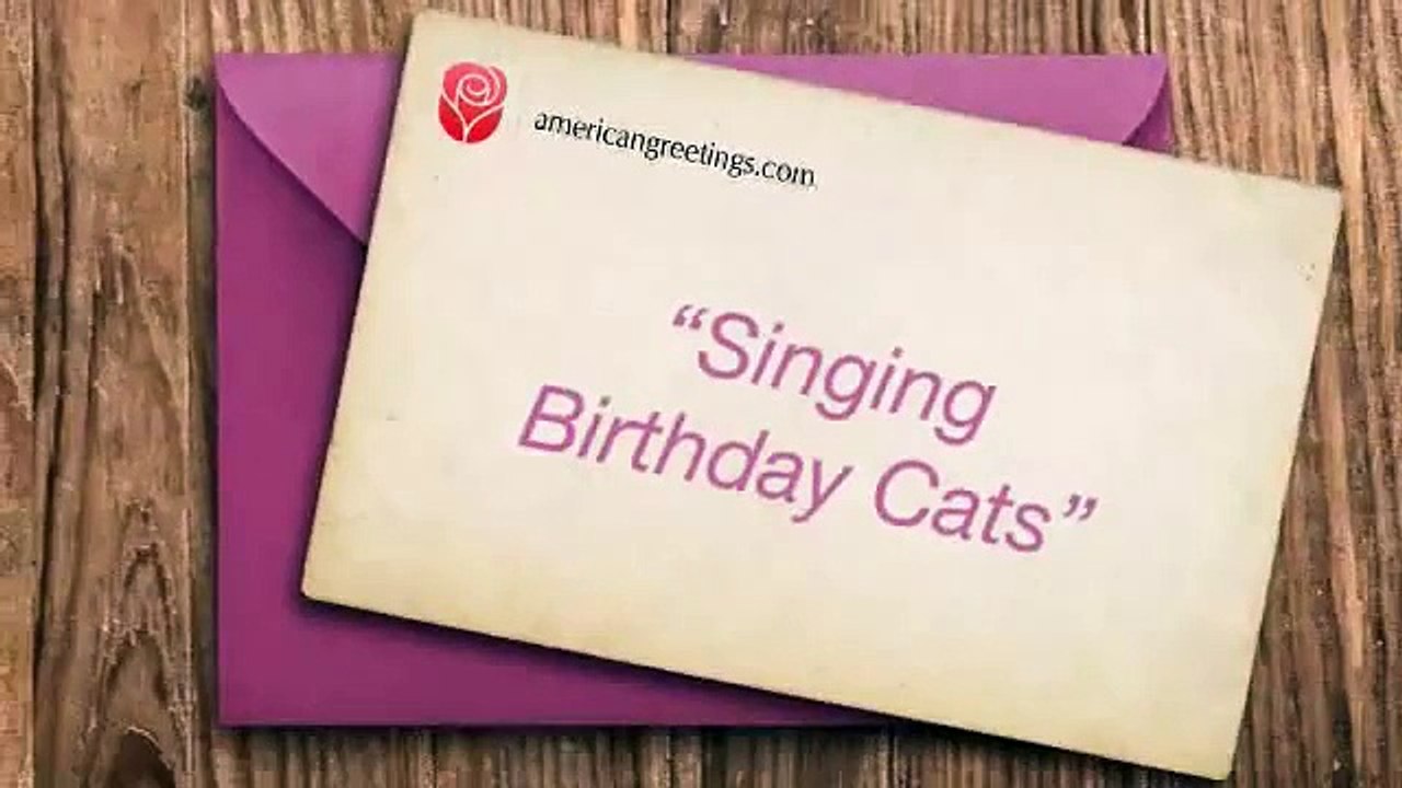 Cute Cats sings "Happy Birthday"