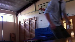 Trampoline Basketball Dunks Fast Motion Must Watch!