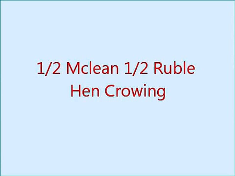 Game Hen crowing