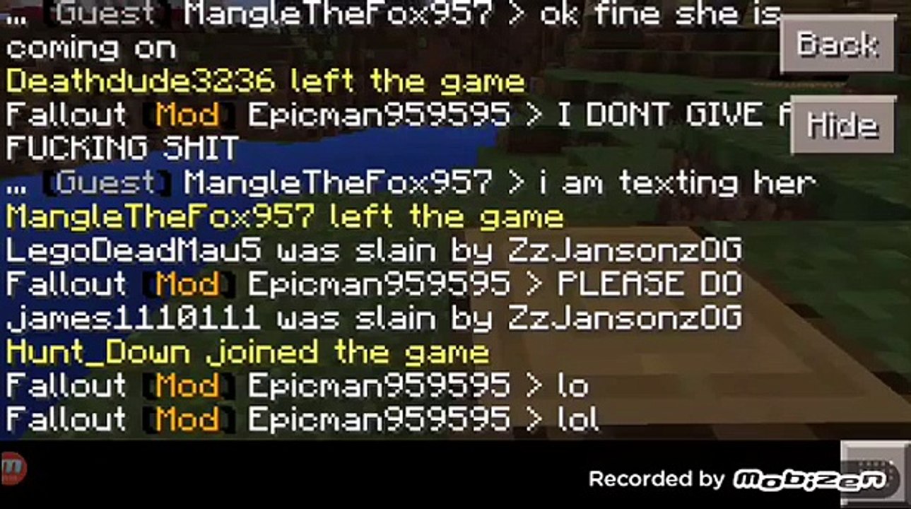 Minecraft PE Song "crazy man" 2015
