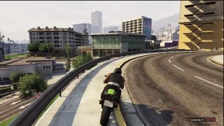 GTA V - Amazing Wallride Stunt