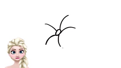 [Kids Songs] How To Draw A Flower by Elsa Frozen [How To Draw]