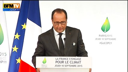 François Hollande: "Le nationalisme climatique est vide de sens"