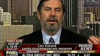 Leo Gerard Schools Fox Business News' Crew