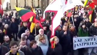 Lietuvos patriotai palaiko Ukrainą / Lithuanian nationalists solidarity with Ukraine