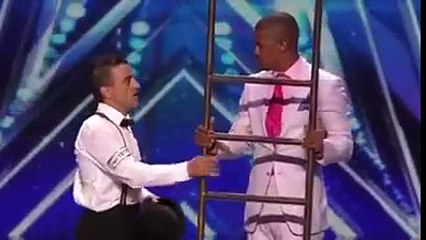 amazing tellanted guy fun with stair.