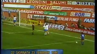 Verona Napoli 2-2 1985-86