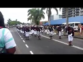 Fiji Police Band - Suva.  Volendam Cruise January 2010