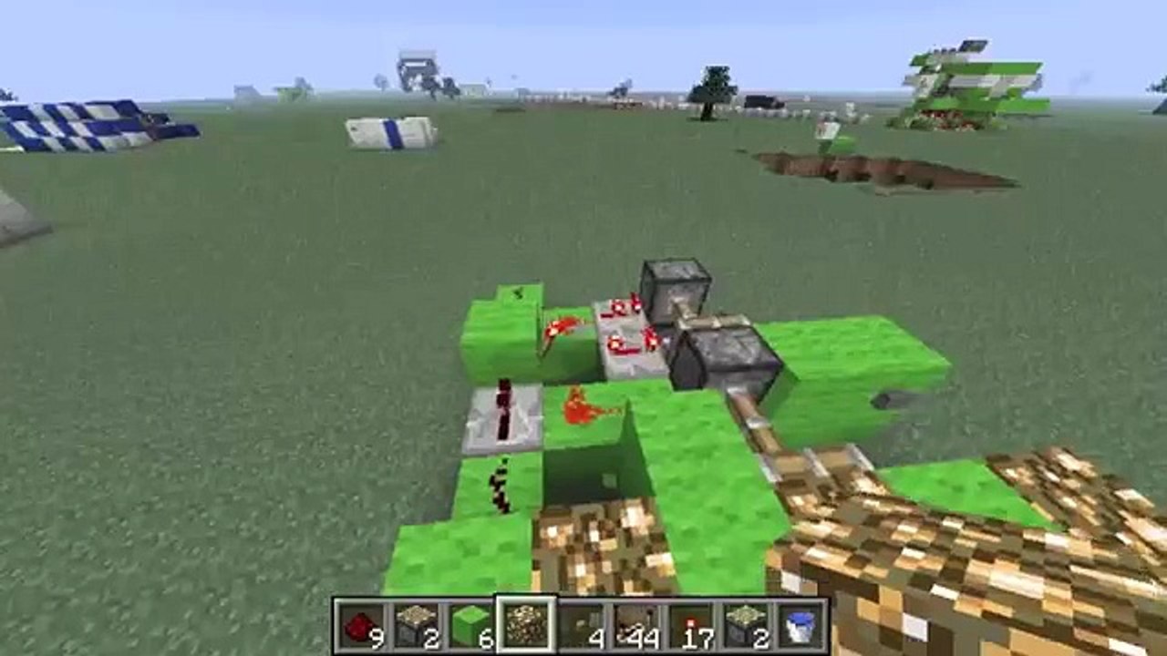 -Minecraft- Tuto porte piston super compact:6X6!