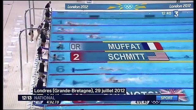 2014/07/12 Tf1 France 2-3 M6► Camille MUFFAT Nageuse Française Championne Olympique Arrête Natation